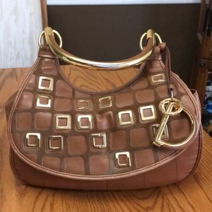 Christian Dior leather hobo bag
